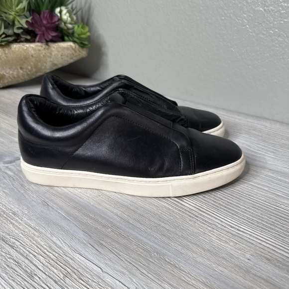 Halogen Black Leather Slip On Shoes - Picture 1 of 6